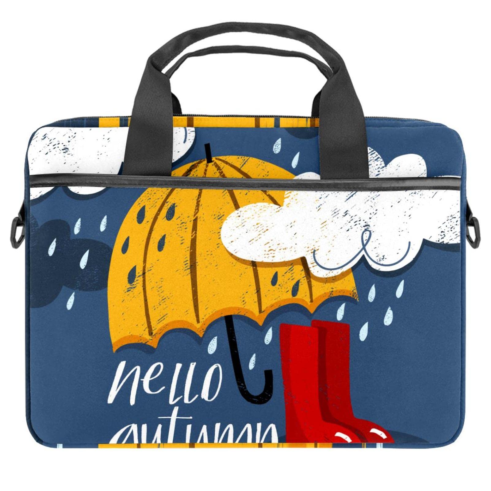 Maletín laptop 13 pulgadas impermeable con correa ajustable y doble asa cómoda 7