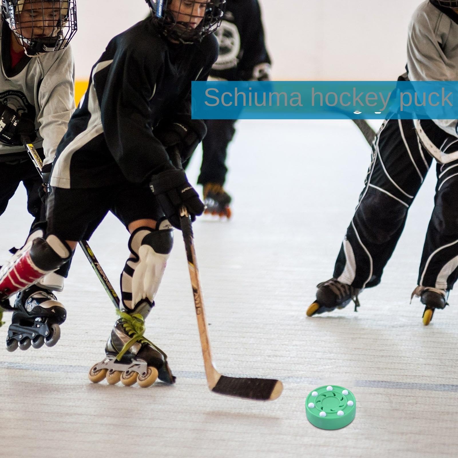 PUCK HOCKEY, PUCK HOCKEY interno - Street Hockey Balls - Attrezzatura da allenamento sportivo multifunzionale Equipaggiamento a prova di interni a base di interni per interni ed esterni