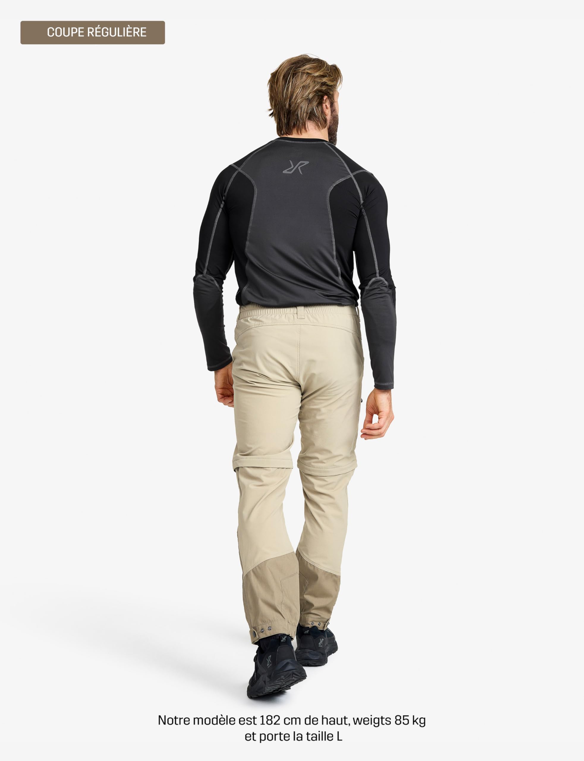 RevolutionRace Range Pro Stretch T Zip-Off Pants pour Homme, Pantalon de Randonnée Convertible pour Les Activités en Plein Air