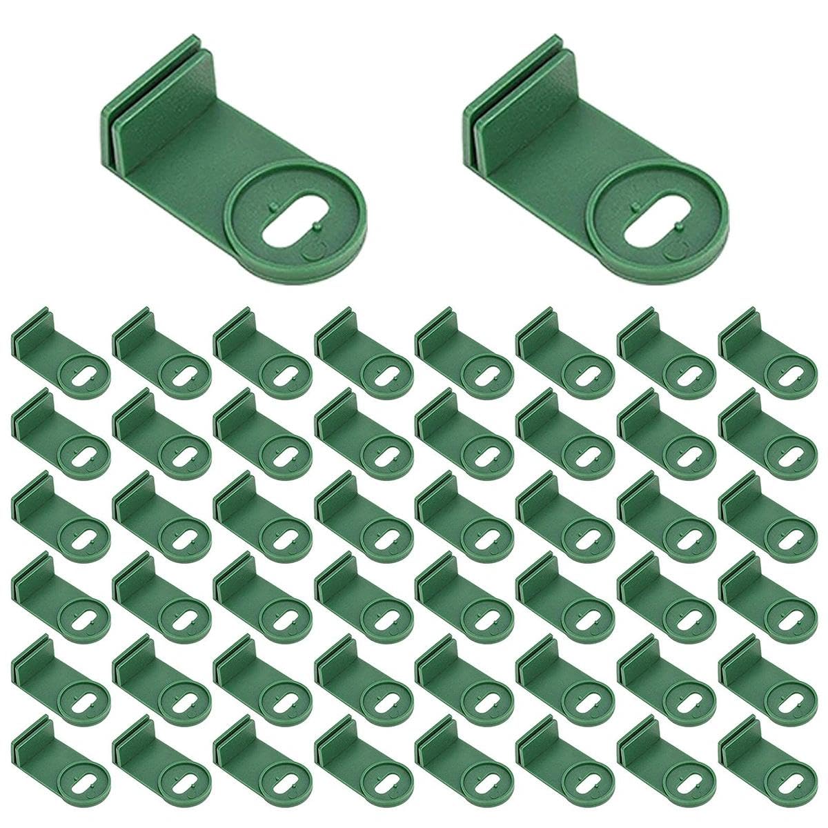 50Pcs Plastic Greenhouse Fastener Clips Secure Aluminum Foil Insulation Shade Net in Garden Greenhouses, Ideal for Plant Brace, Flower Hanging