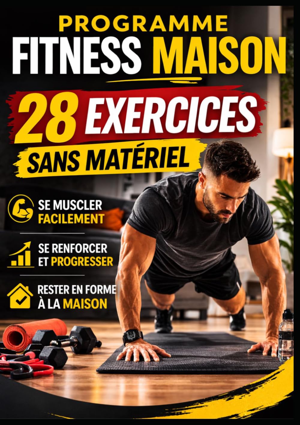 Programme Fitness Maison : 28 Exercices Sans Matériel: Guide simple et efficace pour se muscler, se renforcer et rester en forme à la maison