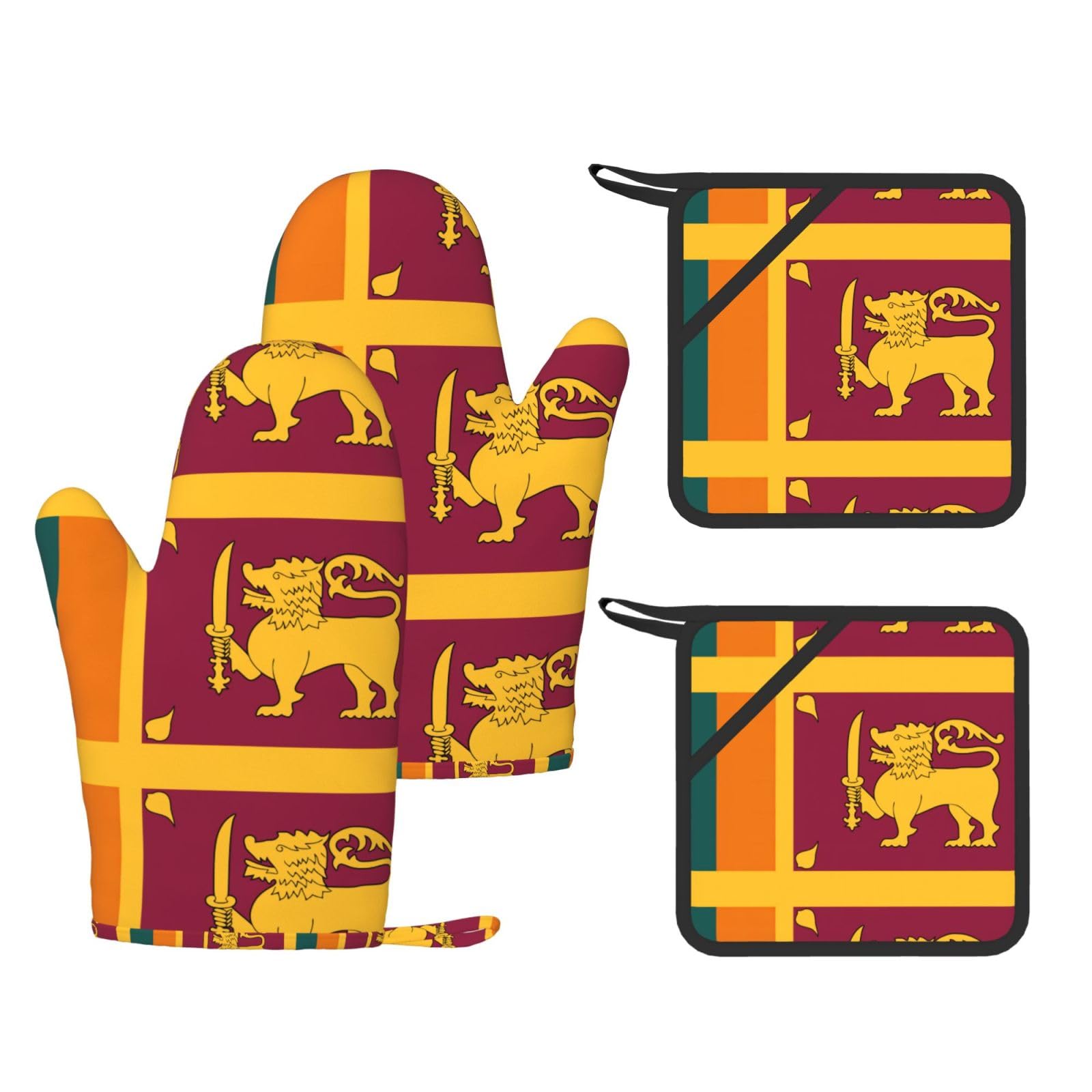 Maniques en silicone résistantes à la chaleur Sri Lanka anti-dérapantes x4