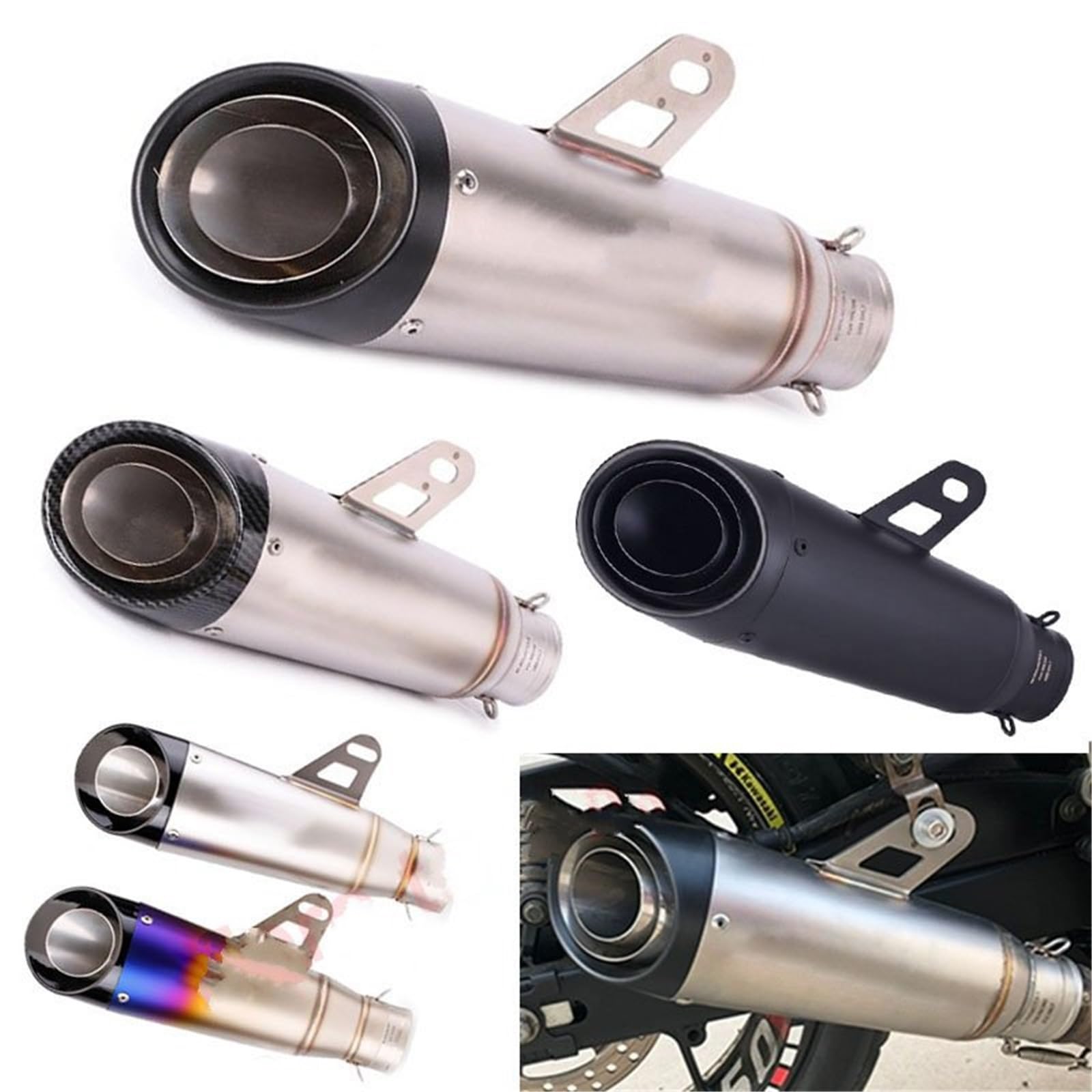 Tłumik końcowy 51mm Uniwersalny tłumik wydechowy motocykla DB Killer do Yamaha R6 R15 R1 R3 MT07 Nmax 155 układ wydechowy samochodowy(J)