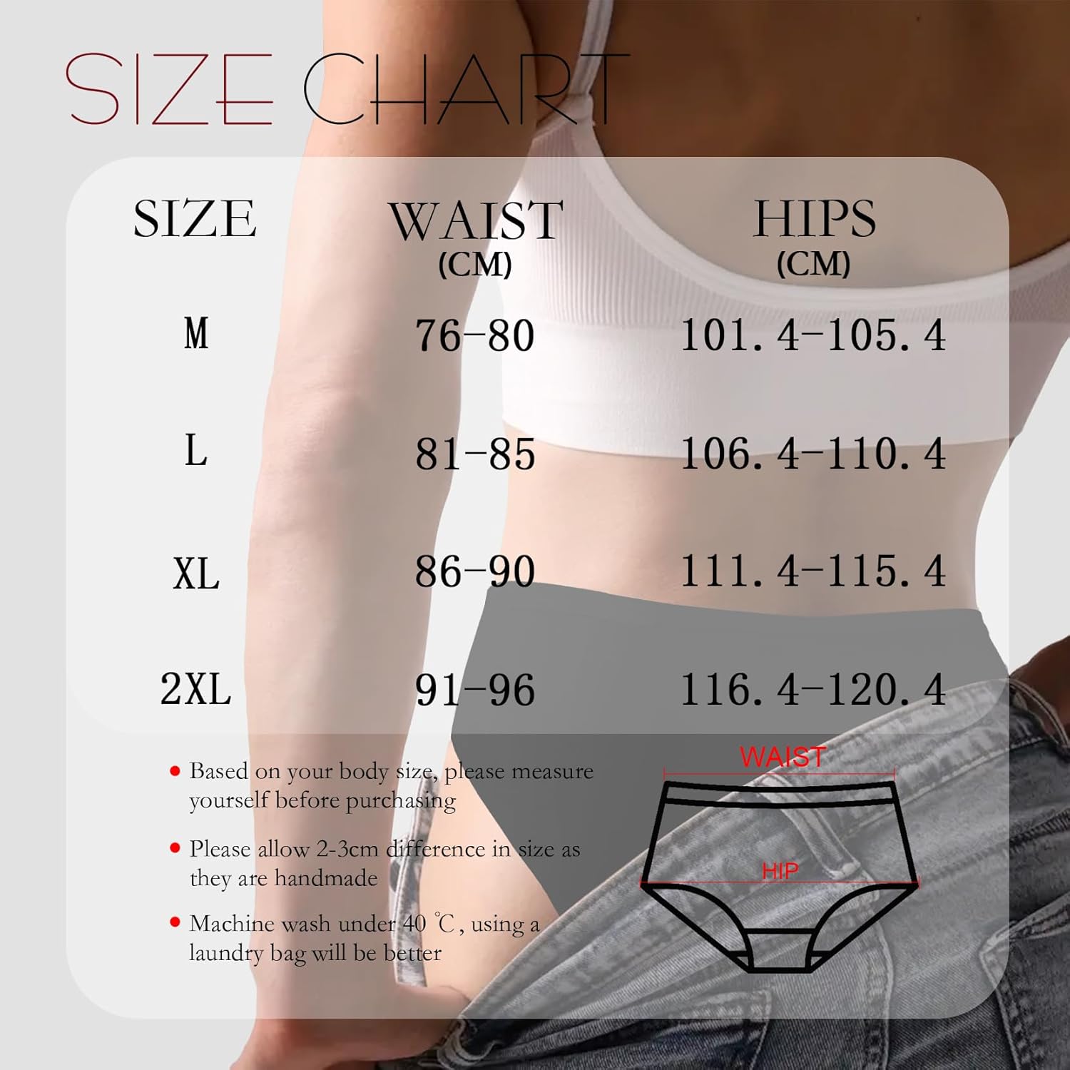 Womens Cotton Underwear, Soft Breathable Hipster Panties Stretch Bikini Full Coverage Briefs 6 Pack - Image 5