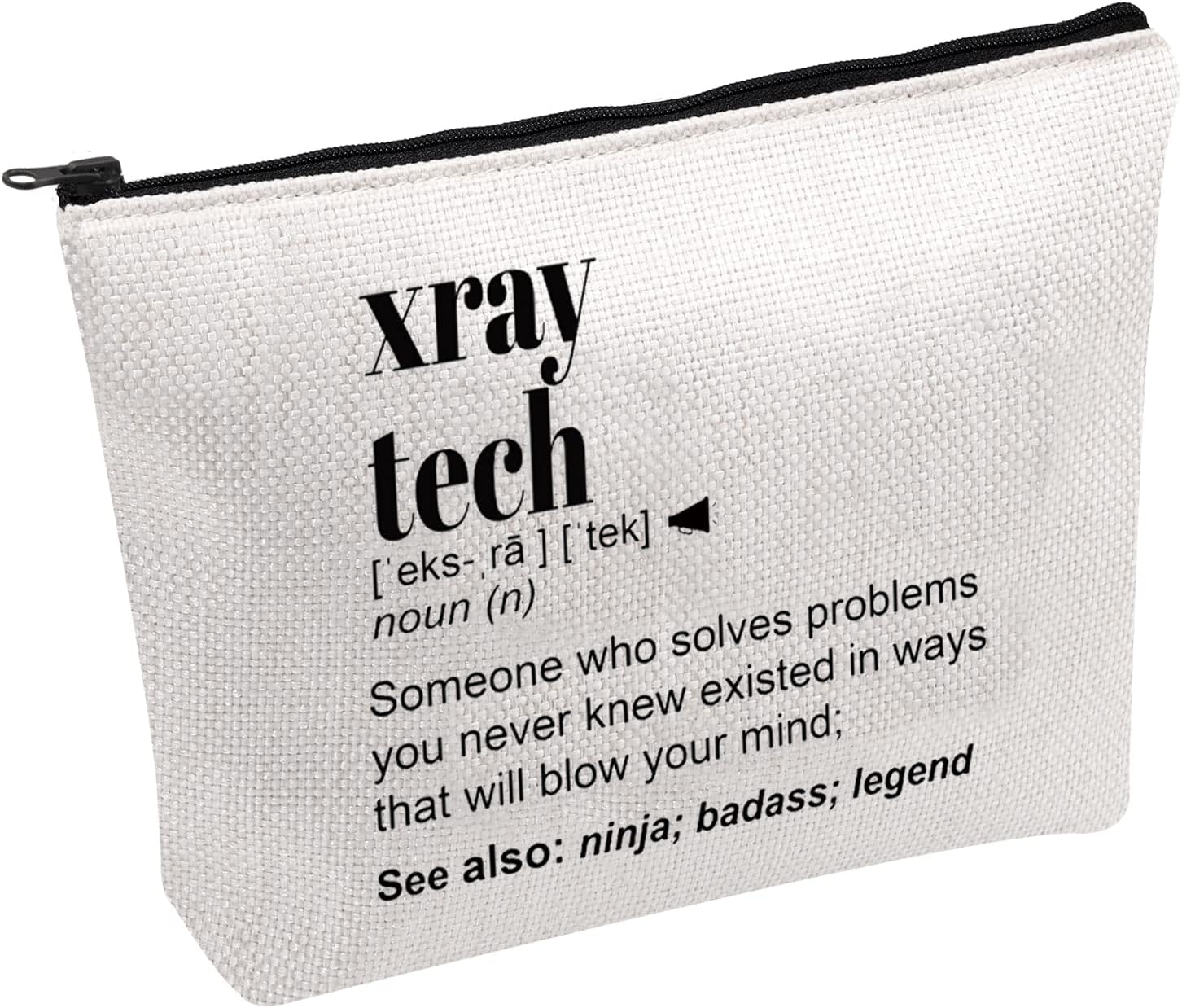 FOTAP Radiology Tech Cosmetic Bag X-ray Radiology Gifts Future X-Ray Tech Gift X-ray Teach Appreciation Gift Ray Tech Graduation Gift, white, Xray Tech