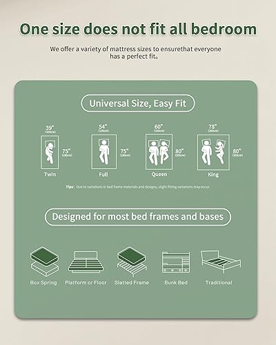 Miniatura 7 de Colchón tamaño King de 14 pulgadas, espuma viscoelástica y resortes helicoidales embolsados individuales, alivio de presión, aislamiento de