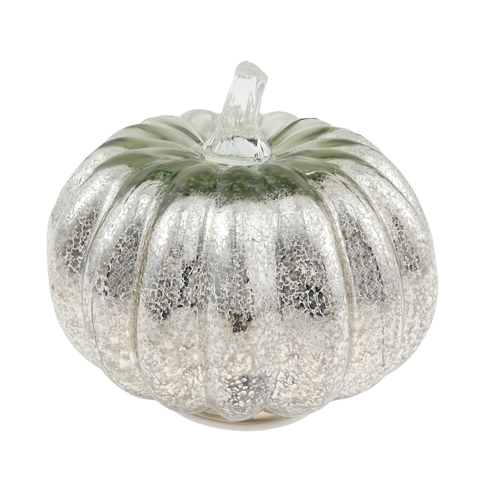 LED Kürbis-Laterne Aus Glas - Batteriebetriebene Deko Für Halloween & Herbst