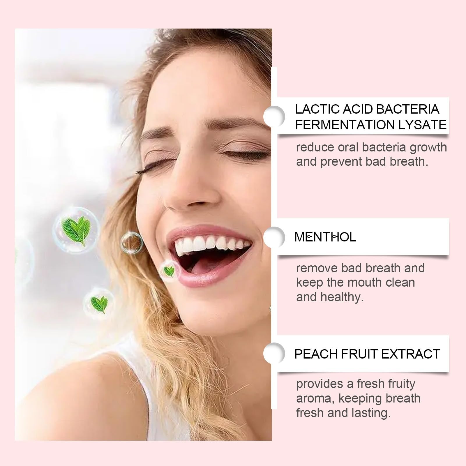 Spray Haleine Fraiche,Rinfresca l'alito Elimina il cattivo, dentifricio | rinfrescante di alito probiotico Spray Alito Fresco, Vaporizzatore Rinfrescante Anti Gengive Più Sano