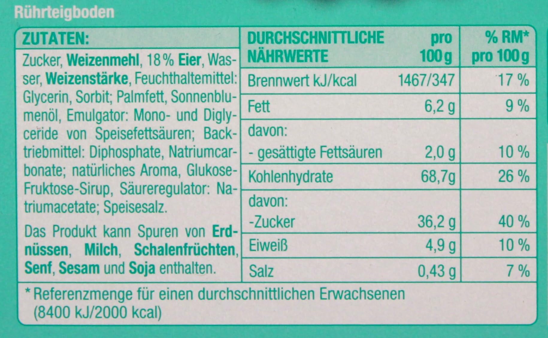 Gut & Günstig Rührteig Tortenboden, 5er Pack (5 x 300g)