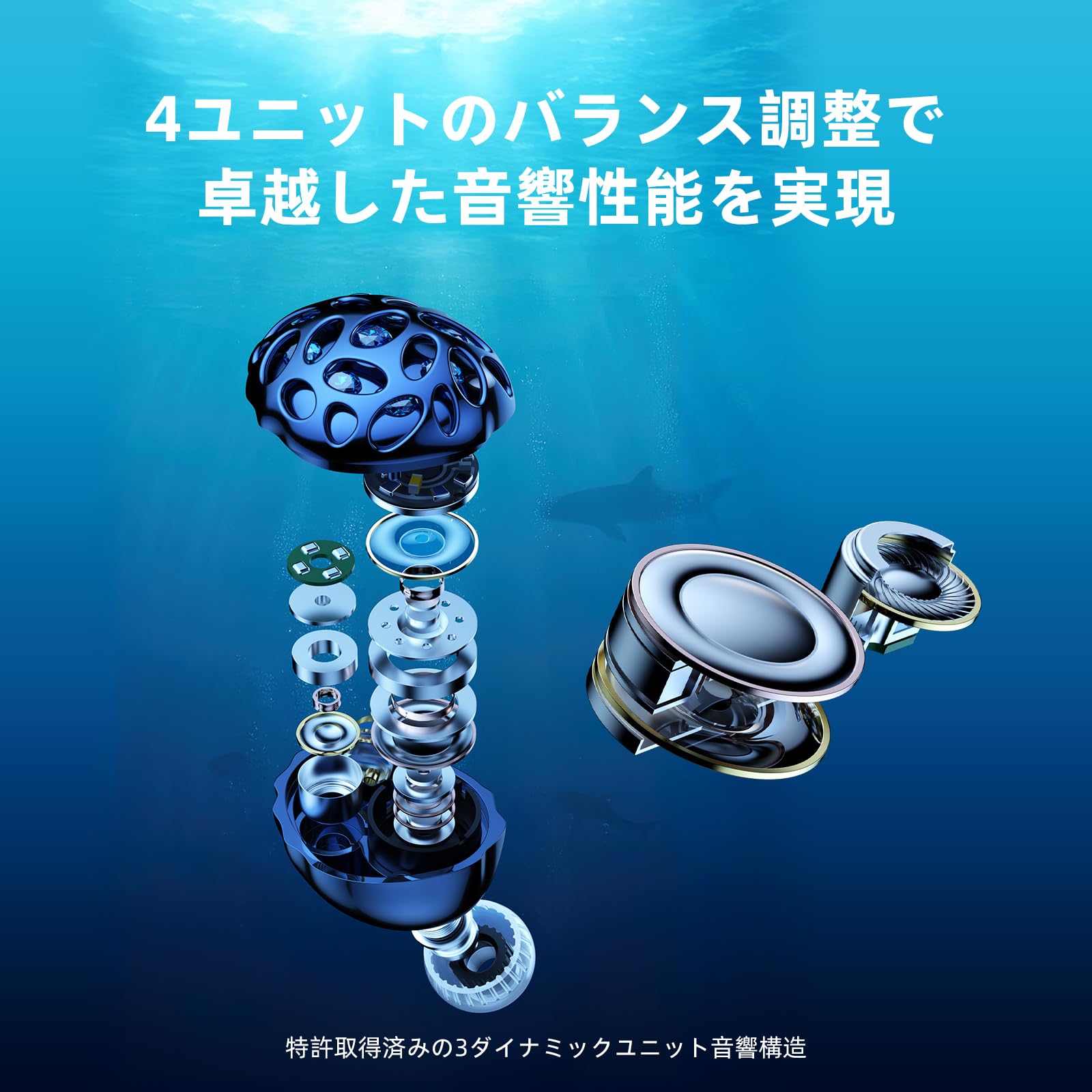 Amazon.co.jp: HiFiGo TRN WhaleShark イヤモニ モニターイヤホン 3DD+
