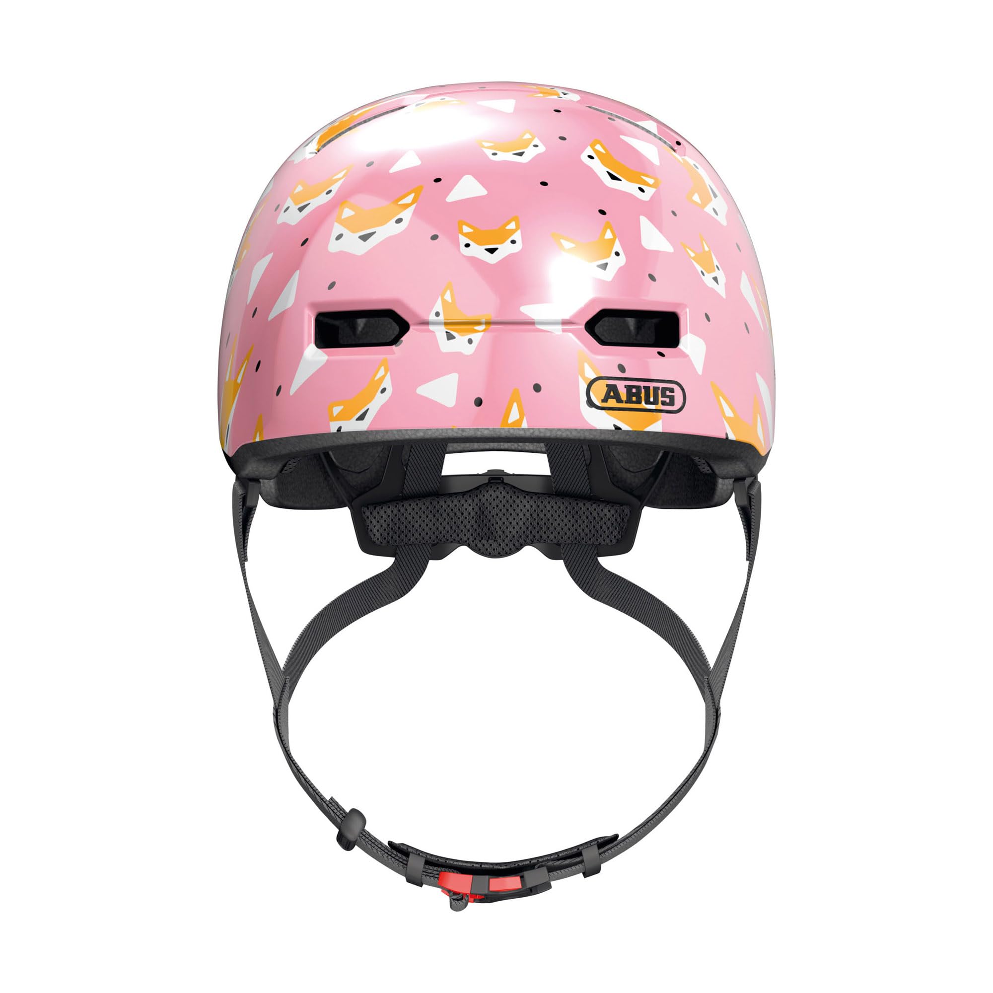 Abus Skurb Kid - Robusto Casco de Bicicleta con Imagen de Skate y Espacio para una coleta, múltiples diseños - para niñas y niños