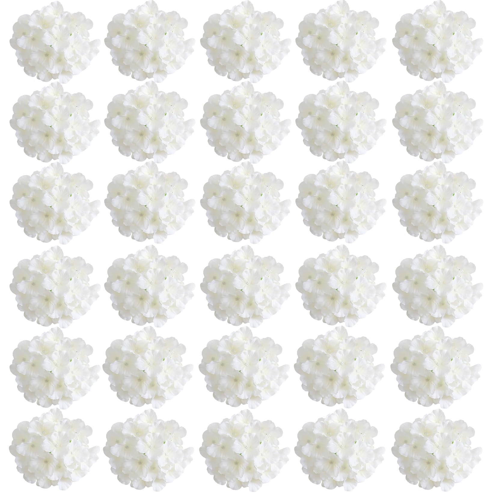Fleurs d'hortensia en soie haut de gamme de 20 cm pour réception