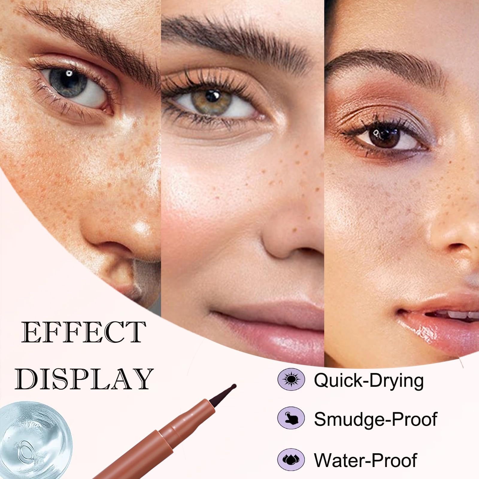 Freckle Pen for Natural Sun-Kissed Makeup, Light Freckles with Tattoo Pen and Five-Point Stamp Design - Image 4
