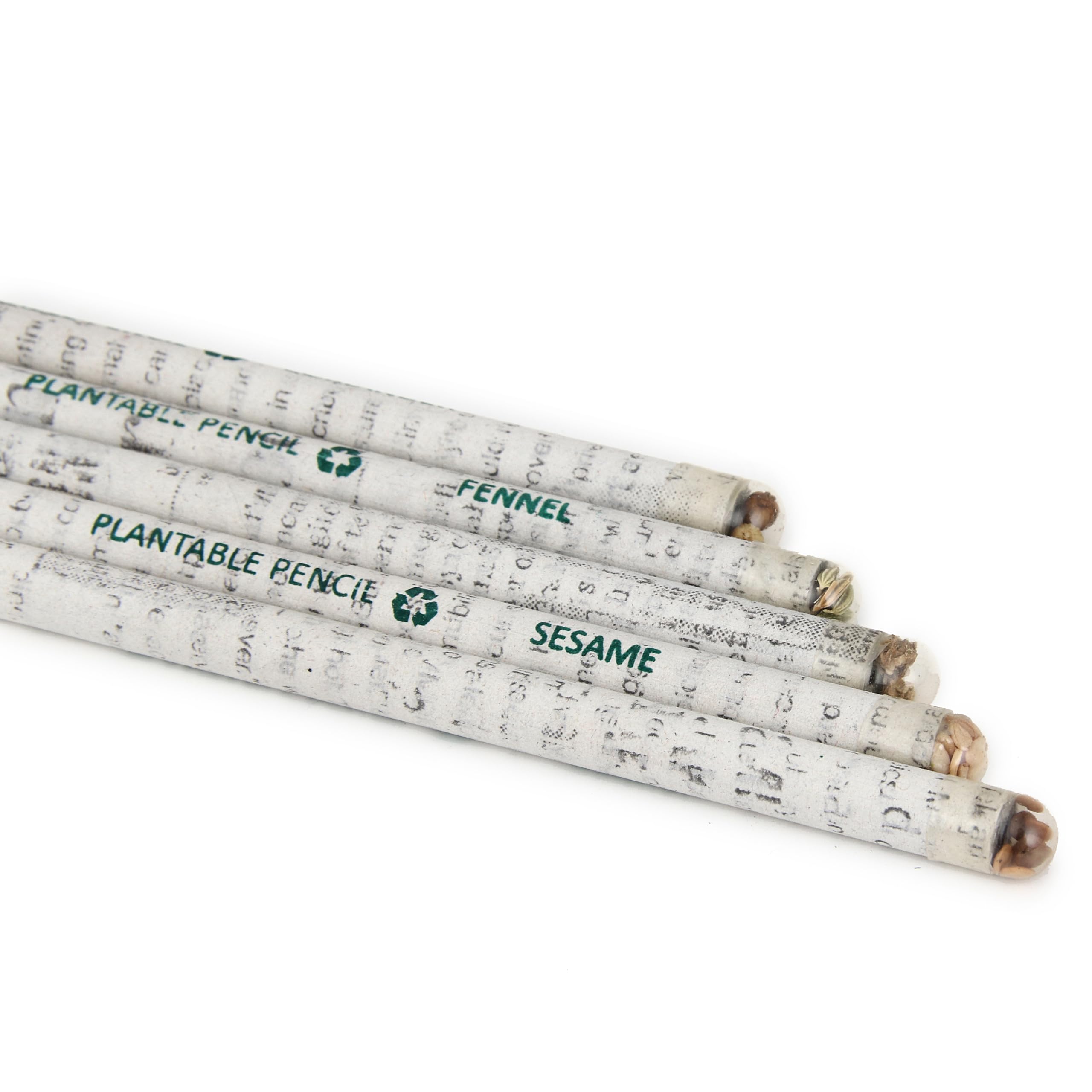 GoodWill Tech Seeds Pencil-Recycled News Paper-Eco-Friendly-Plantable Pencils Old Newspaper (Seed Pencil, 10) 1