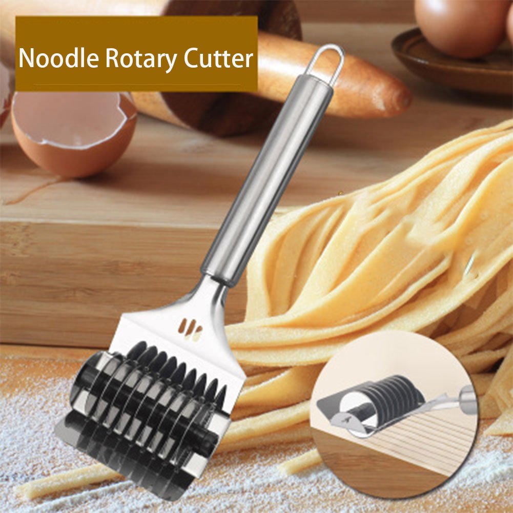 Zilimontt Machine à Découper Pâte Manuelle Acier Inoxydable - Rouleau Nouilles Treillis Spaghetti Multifonction Ail