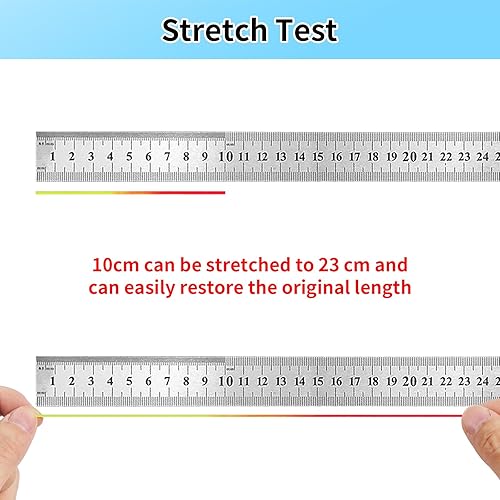 Miniatura 3 de Ohtomber Cordón elástico para pulsera, 2 rollos de cuerda elástica de arcoíris de 0.039 pulgadas para hacer pulseras, hilo para cuentas de arcilla,