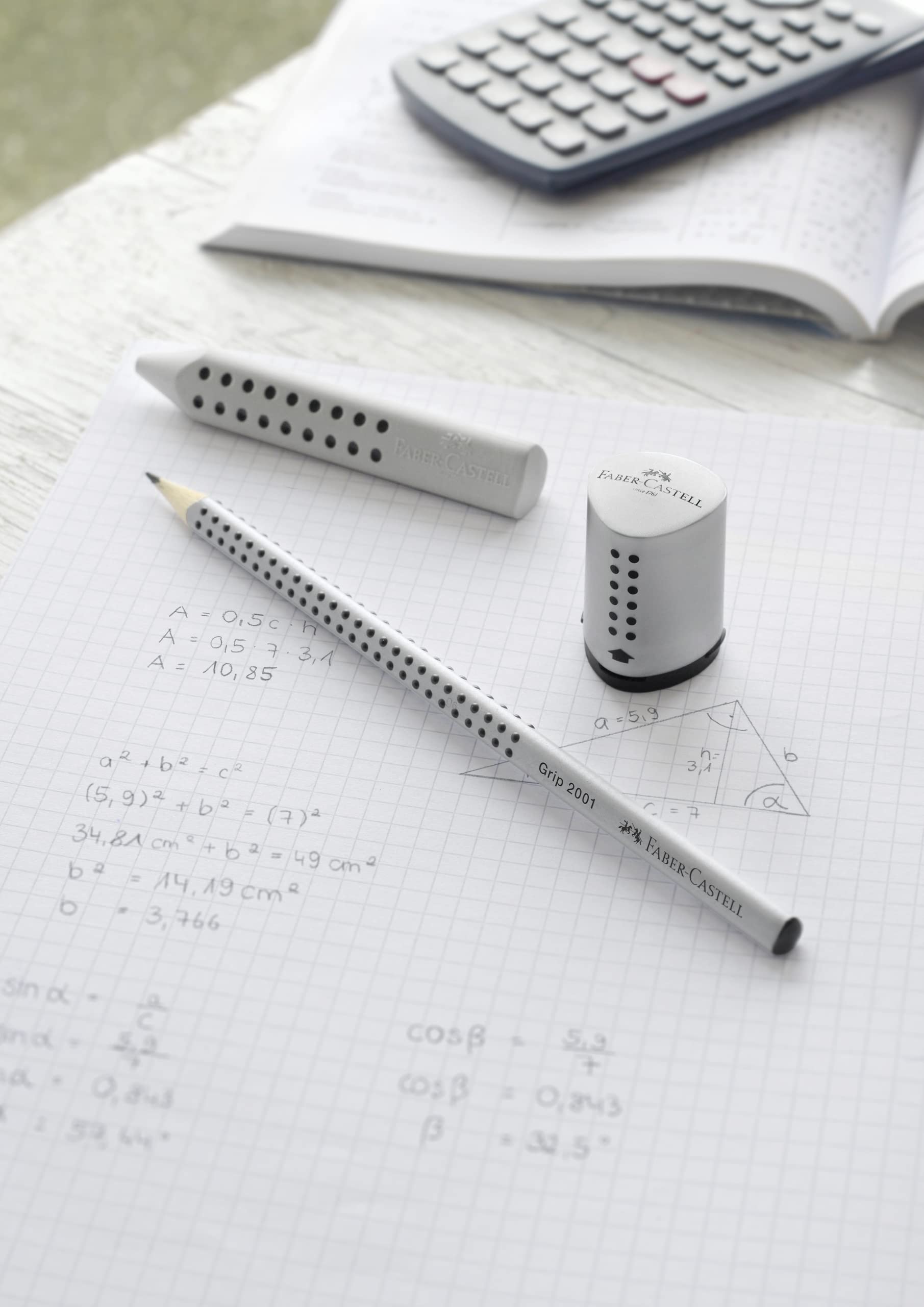 Faber-Castell Grip 2001 HB - Matite Colorate 12 Pezzi | Mina Resistente E Forma Ergonomica - Foto 2