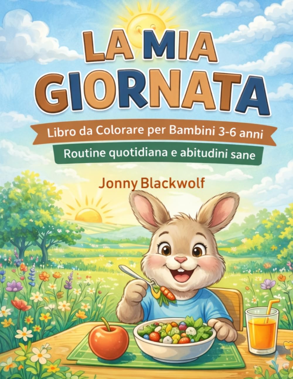La mia giornata: Libro da colorare per bambini 3/6 anni