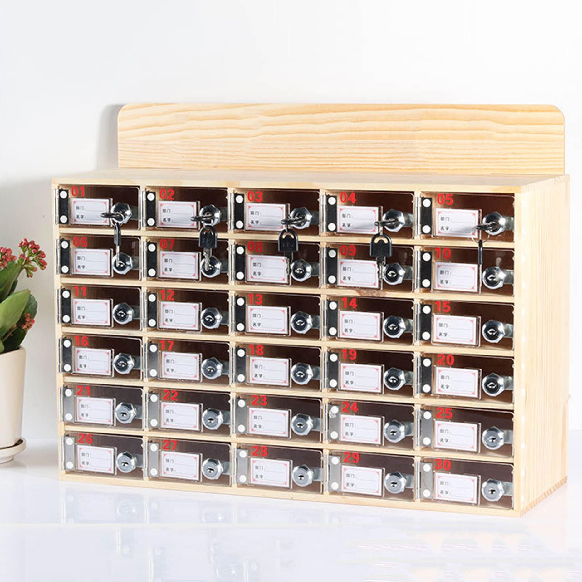 Caja de Almacenamiento de Madera para teléfonos móviles Armario de Almacenamiento para teléfonos móviles en conferencias de Em Caja de Almacenamiento para teléfonos móviles para ofici