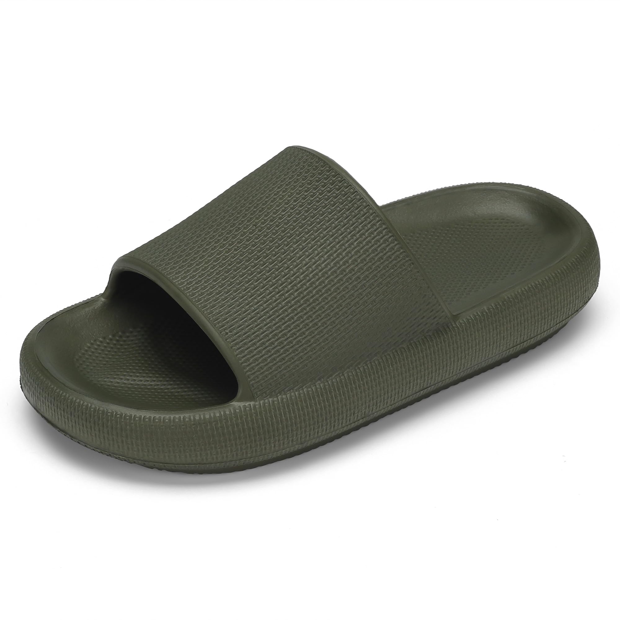 Boys and Girls Cloud Wide Slides for Kids – Non-Slip Summer Slippers Lightweight Beach, Pool, and Indoor Shower Sandals