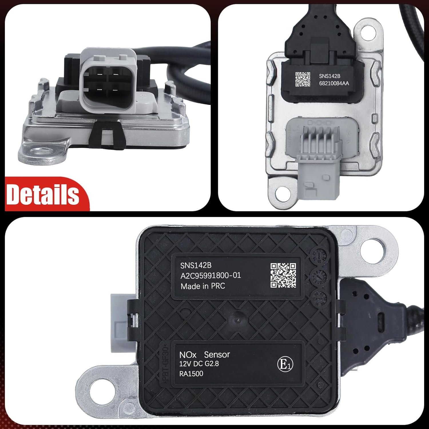 68210084AA NOx Sensor Compatible with Dodge 2013-2018 Ram 2500 3500 4500 5500 6.7L L6, Inlet Upstream Nitrogen Oxide Sensor Replace OE#4326873 2872948 4326873RX 5WK96742B 5WK96742 2872948NX 904-6030