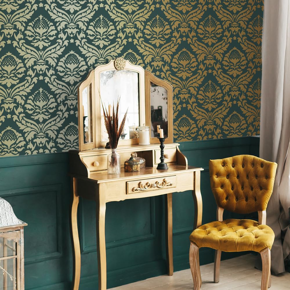 RE-COVERTILES - Stencil per Pittura e Decorazione | Flessibili Lavabili e Riutilizzabili | per Pareti, Pavimenti e Mobili | 40x40 cm