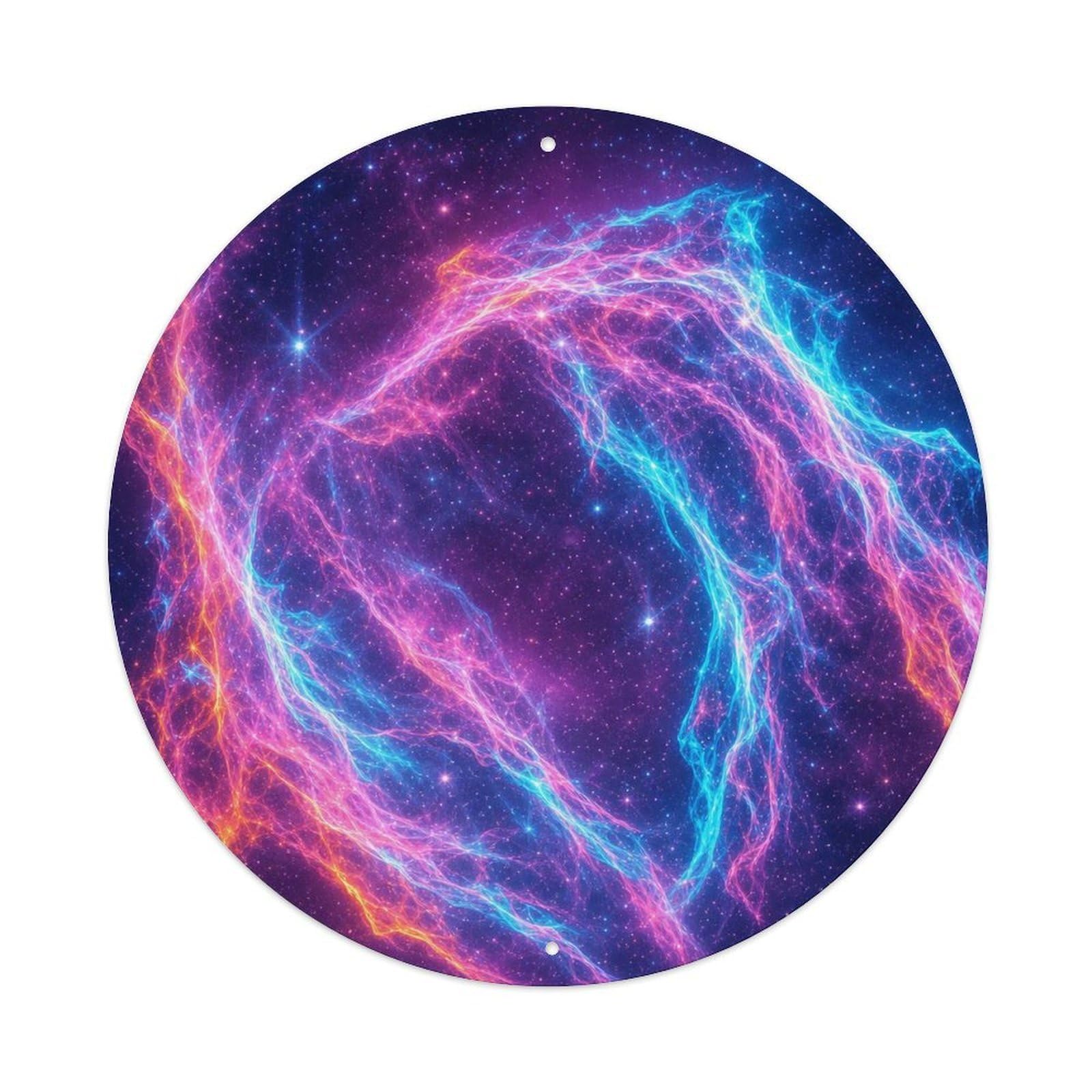 Odgynaw 8X8inch(20X20cm) Starry Sky Veil Nebula Stellar Survey Orbit Observatory Metal Tin Sign