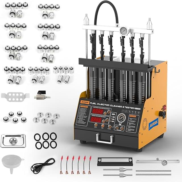 AUTOOL Professional Ultrasonic Fuel Injector Cleaner and Tester Machine