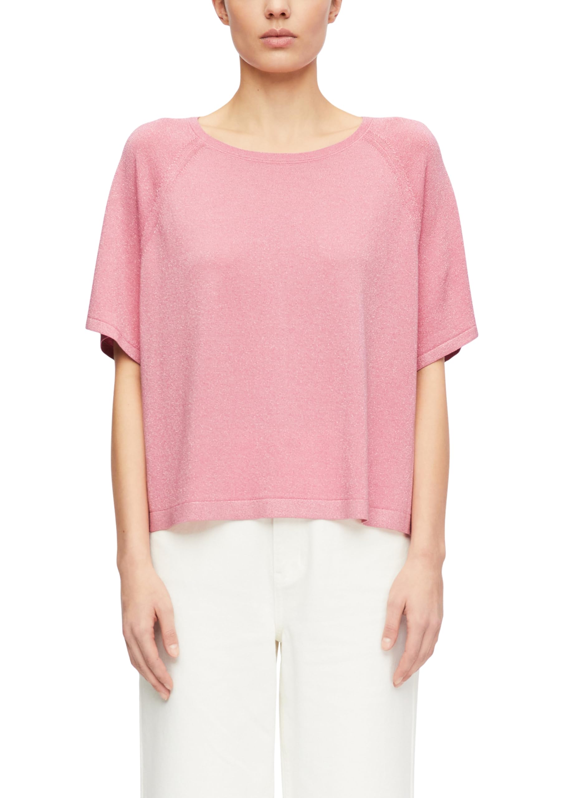 Comma Damen 2180376 Strickpullover Kurzarm (1er Pack)