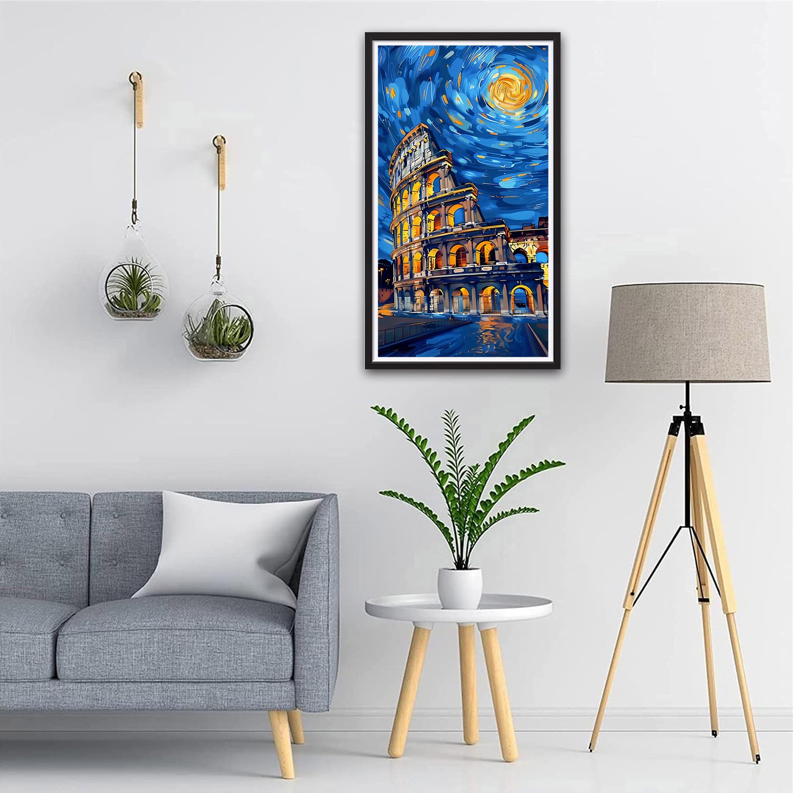 ARTGOTO Peinture par Numero Adulte Grand Format,40x70cm Peinture par Numéro Adulte Fleurs A,Paint by Numbers for Adults pour Décoration Murale(Sans