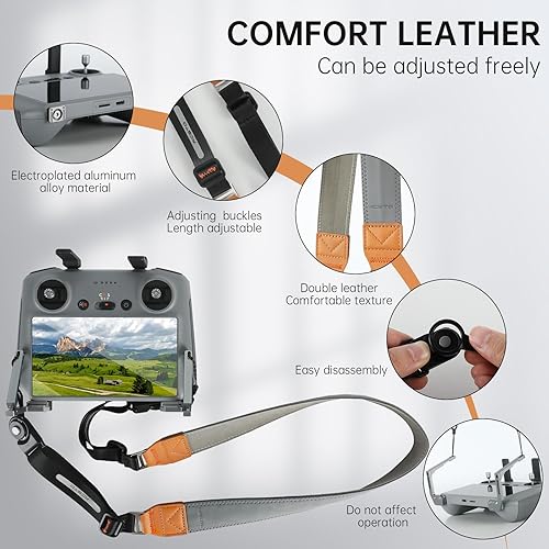 Miniatura 3 de RCstyle Cordón de cuello para RC y RC 2 y RC Pro, para DJI Flip, DJI Air 3S/Air 3, Mini 4 Pro, 2S, Mini 3/3 Pro Correa de cuello portátil con