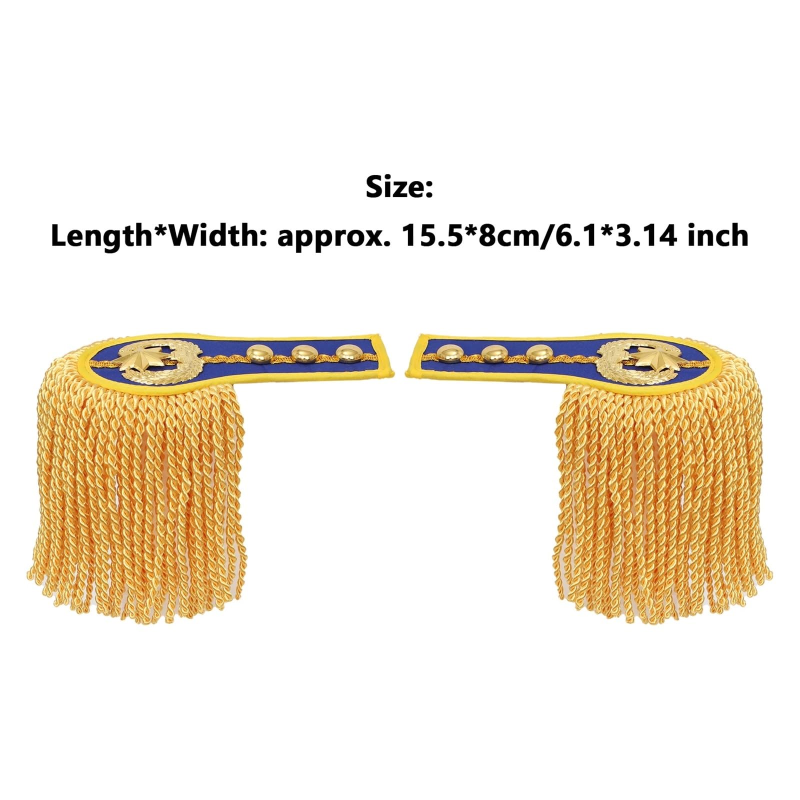 Schulterklappen Quaste Fransen Epauletten for Jacken Mäntel Zubehör Brosche Board Abzeichen Drum Band Uniform
