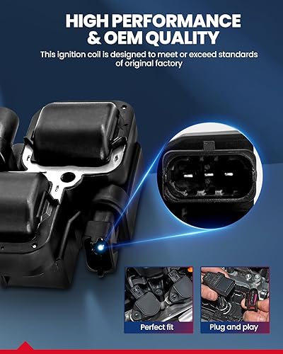 Miniatura 2 de KAX Bobina de encendido UF156 apta para Tacoma 1995 1996 1997 1998 1999 2000 2001 2002 2003 2004, 4Runner 1996-2002, Tundra 2000-2004, 1995-2004