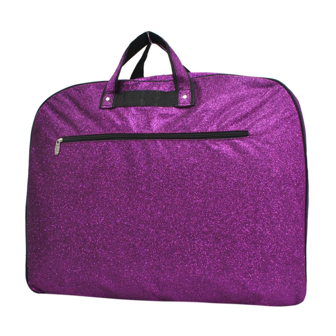 NGIL Glitter Cheer Dance and Competition Reisebegleiter Hängender Kleidersack für Mädchen, Glitzer-lila, Reisen