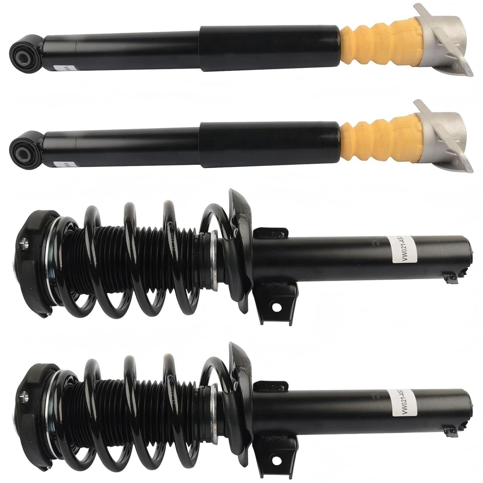 Generico Ammortizzatore A Gas Kit Ammortizzatore Posteriore Anteriore da 4 Pezzi Assys con Magneride per TT TTS TTRS FWD 8J0413029M 8J0413029D Ammortizzatore Pressione