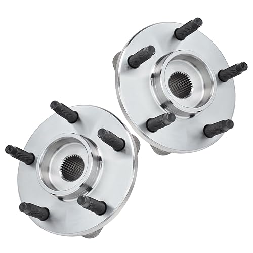 Miniatura 549 de TRQ Juego de 2 rodamientos de rueda delantera y conjunto de cubo compatible con Ford Mustang 2005-2007 2005-2014