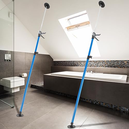 Miniatura 7 de Menkxi Sistema de herramientas de tercera mano, juego de elevación de gato de gabinete de 2 tamaños, 45.3 a 114.2 pulgadas y 19.7 a 45.3 pulgadas,