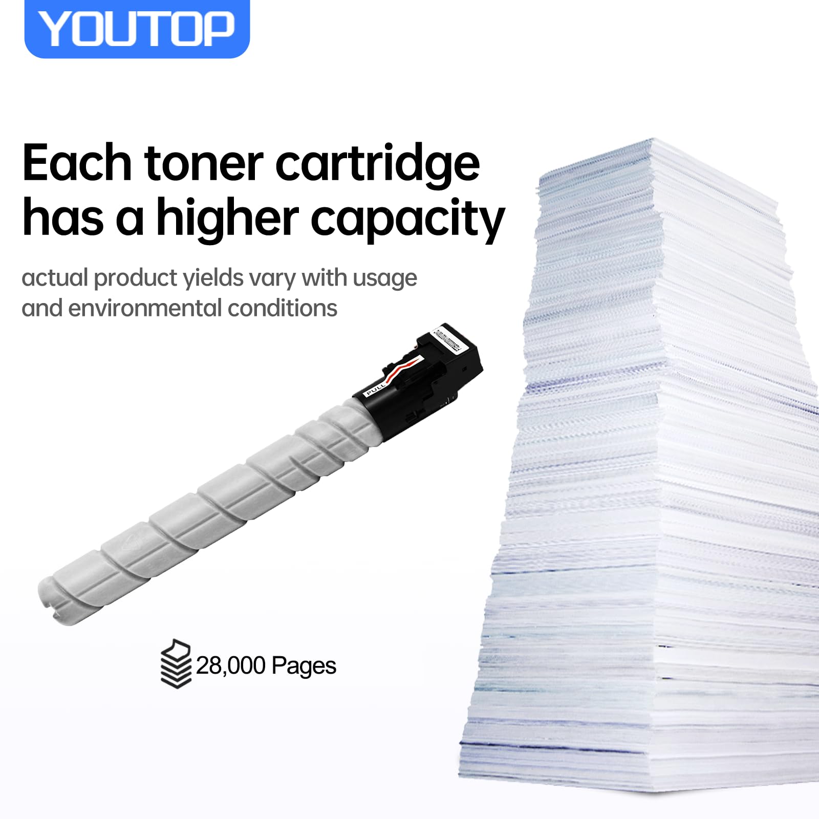 Amazon | YOUTOP TN626 TN-626 (ACV1130) ブラックトナーカートリッジ