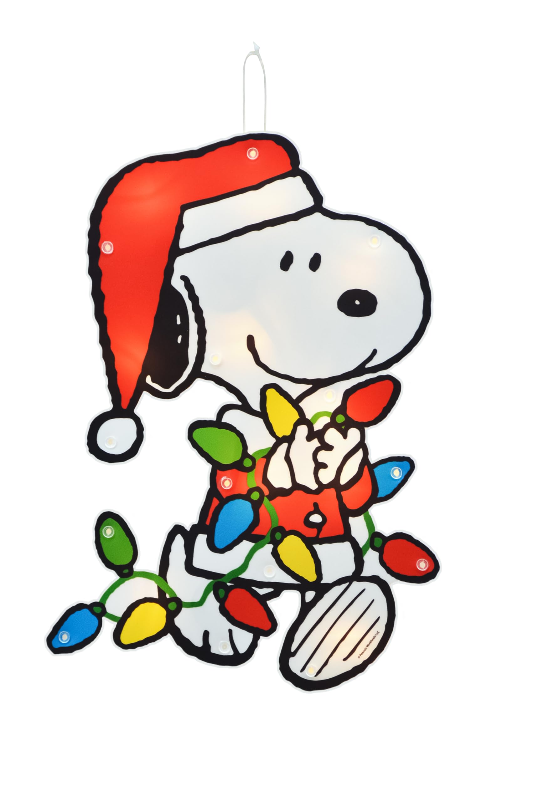 Amazon.com: 12IN Peanuts Lighted Holiday Christmas Window DÉCOR