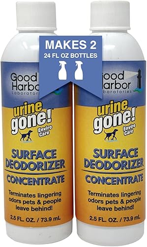 Urine Gone Envirocare - Desodorizador multiolor para orina de gato y perro, caca y otros olores, repuestos concentrados para eliminar olores en