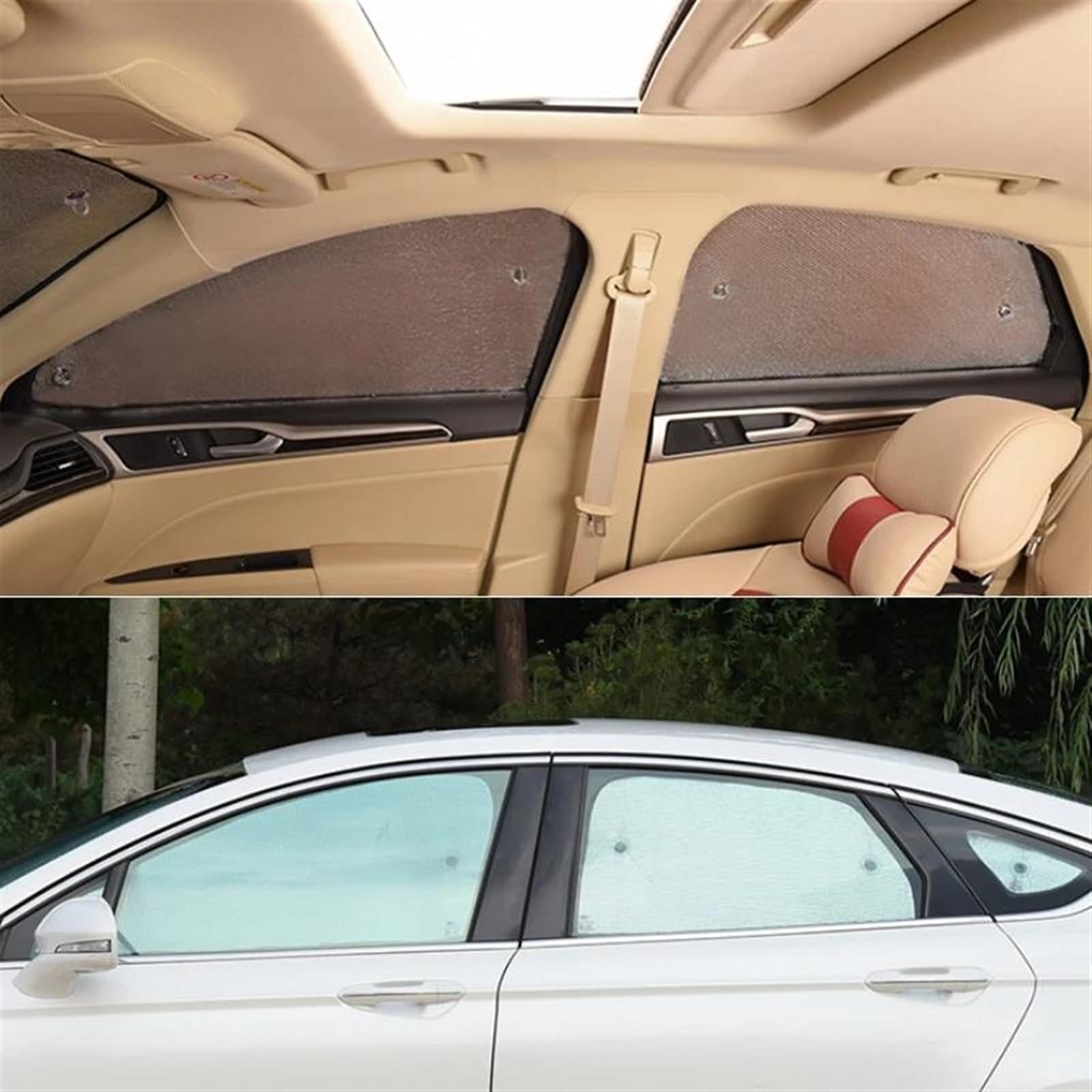 Cortinillas Coche Parasoles De Cobertura Completa, Protección Solar Coche Parabrisas, Visera Ventana Lateral Para Toyota Para Rav4 XA40 2013 2014 2015 2016 2017 2018 Parasol Ventana Coche(All Sunshade