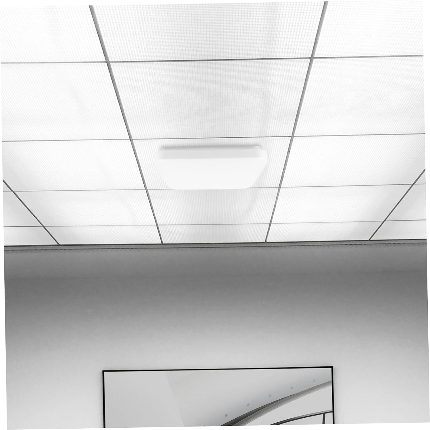 Alipis Ceiling Lampshade Plastic Light Cover Dining Room Light Fixtures Lamp Shade Bedroom Ceiling Shade Square Lampshade White Pvc