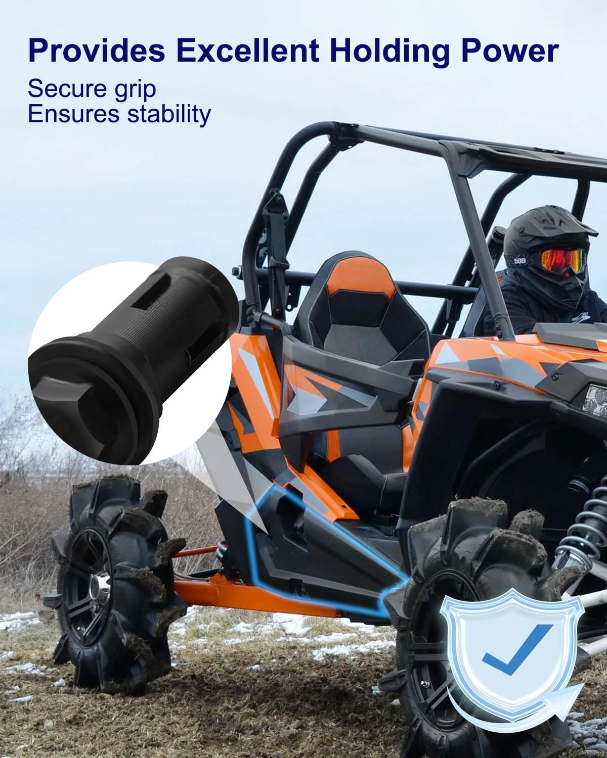 Bumper Rock Slider Bolts Anchor Expansion Bolts 2014-2022 Polaris RZR Turbo 1000 Xpt4 Xp Polaris Rzr Replaces Part 2205114 2205116 4 Pcs - View #2