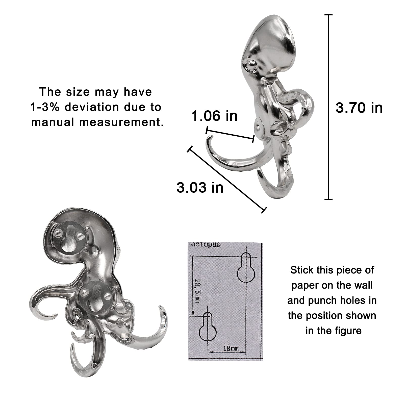 Seahorse Hooks Hanging Wall Mounted Rustic Palestine