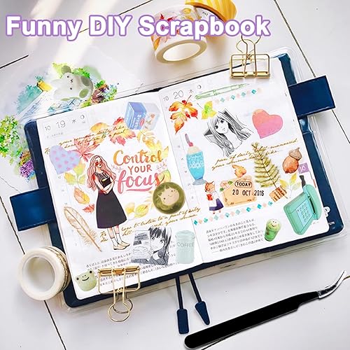 Miniatura 66 de 3500 calcomanías coreanas para tarjetas fotográficas Kpop, calcomanías de decoración de libros, calcomanías estéticas con purpurina de mariposa