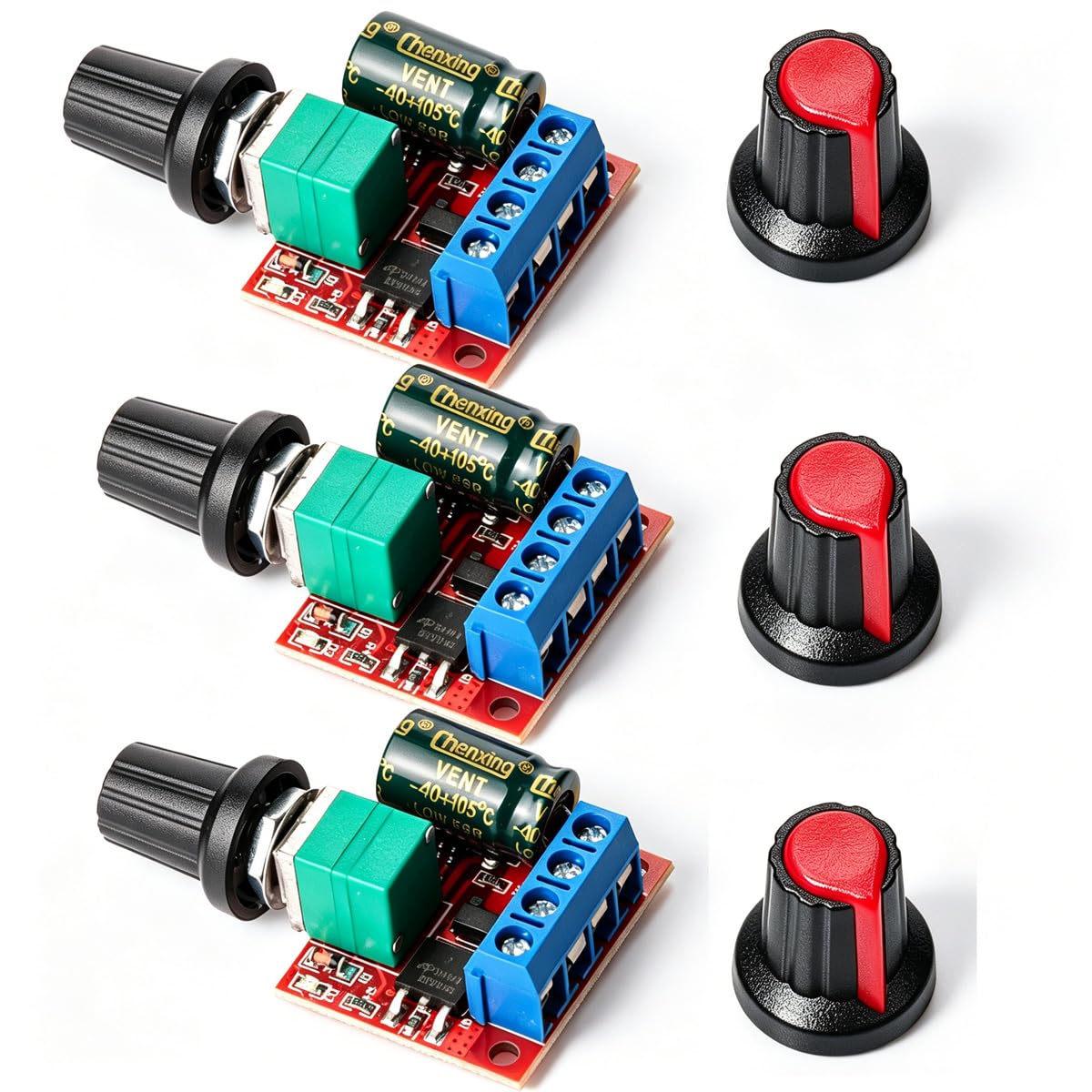 Gebildet 3 Stücke PWM Motor-Drehzahlsteller, DC 5V-35V 5A Einstellbarer Reversible Dc 6v 12v 24v 35v Variabler Spannungsregler Dimmer Regler Schalten Mit Led Anzeige Und Schalterfunktion Gebildet 3 Stücke PWM Motor-Drehzahlsteller, DC 5V-35V 5A Einstellbarer Reversible Dc 6v 12v 24v 35v Variabler Spannungsregler Dimmer Regler Schalten Mit Led Anzeige Und Schalterfunktion