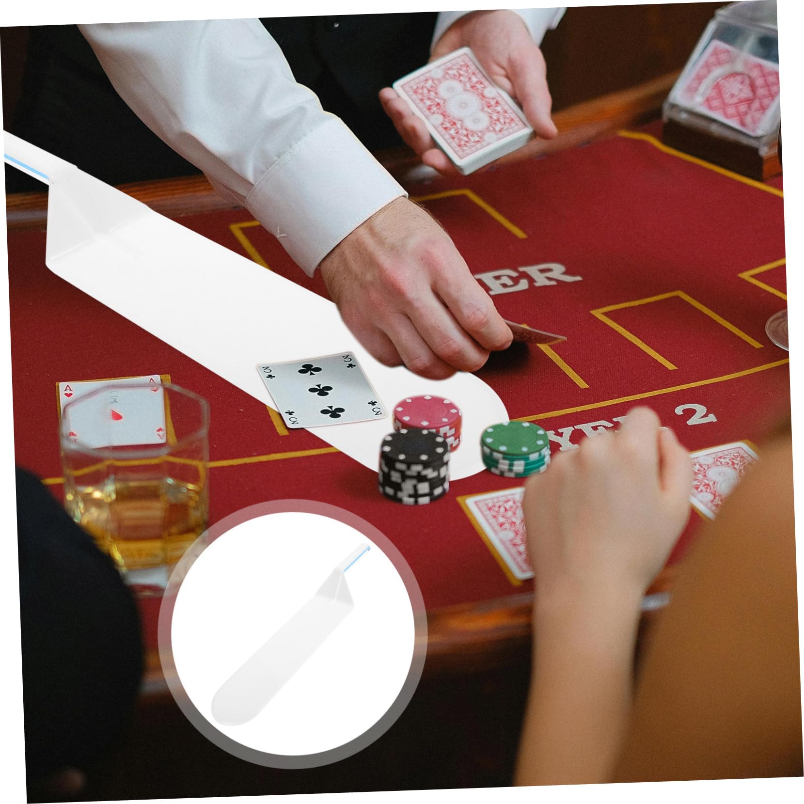 VICASKY 3piezas Repartidor De Póker Reutilizable De Plástico Herramienta Práctica para Mesa Suministro De Póker para Hogar Color Elegante