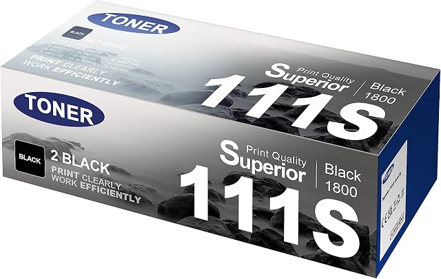 MLT-D111S D111L Toner Cartridge, 2Black, Pack of 2 High Yield KEENKLE Toner Replacement for Samsung Xpress M2026 M2026W M2020 M2020W M2022 M2022W M2021 M2021W M2078W M2070 M2070W M2070FW Printer