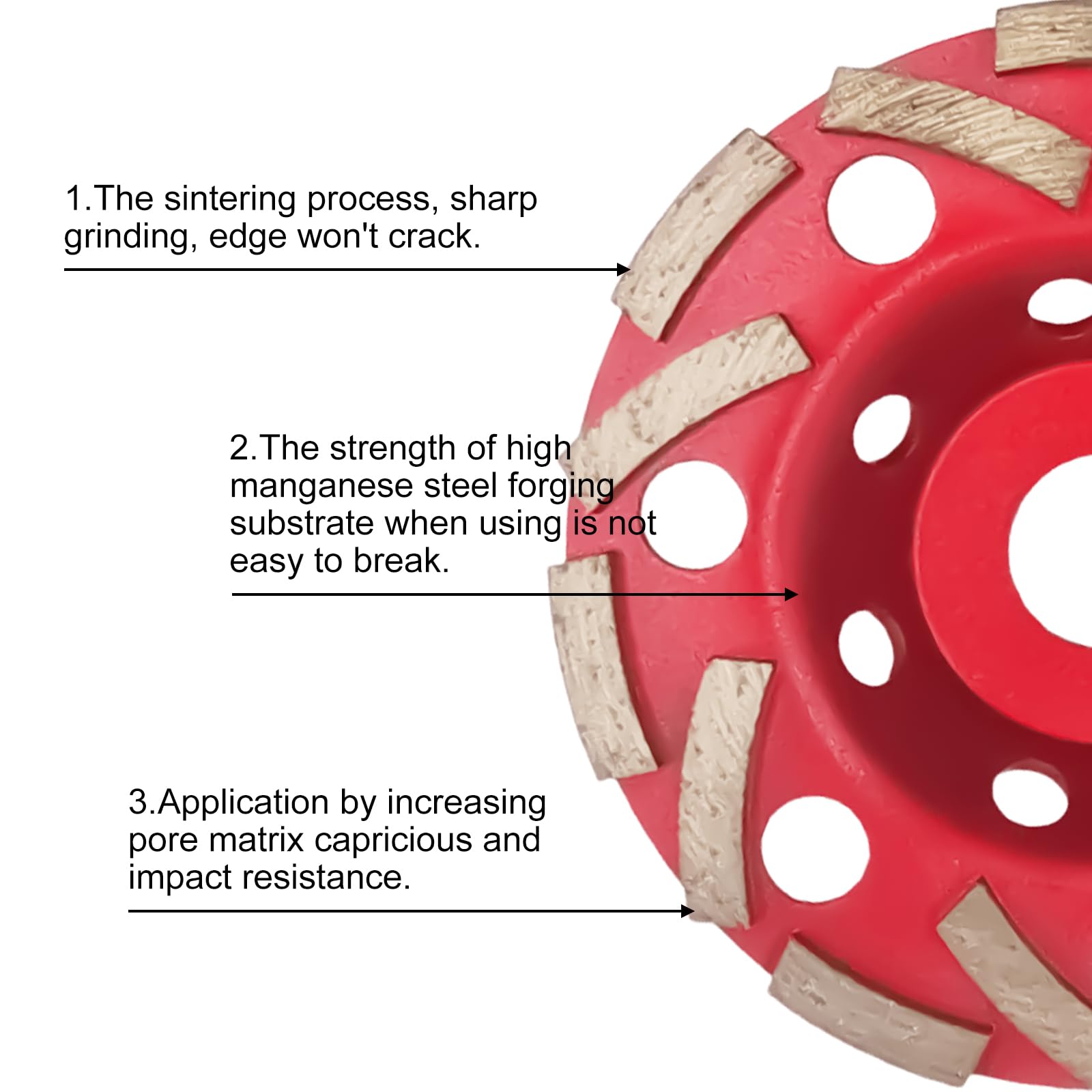 2 Disques Diamant 125 Mm Pour Meuleuse - Béton, Pierre, Granit