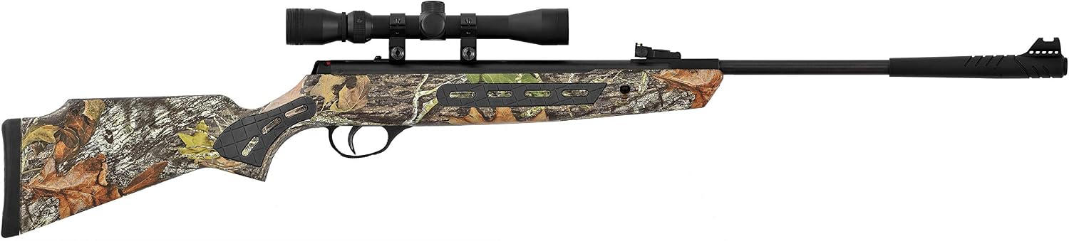 Hatsan Striker Spring Camo Combo Air Rifle with Included Wearable4U 100x Paper Targets and Pellets Bundle